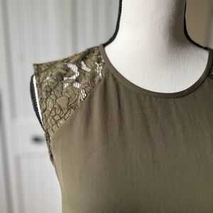 J. Crew Short Sleeve Lacey Shoulder Top